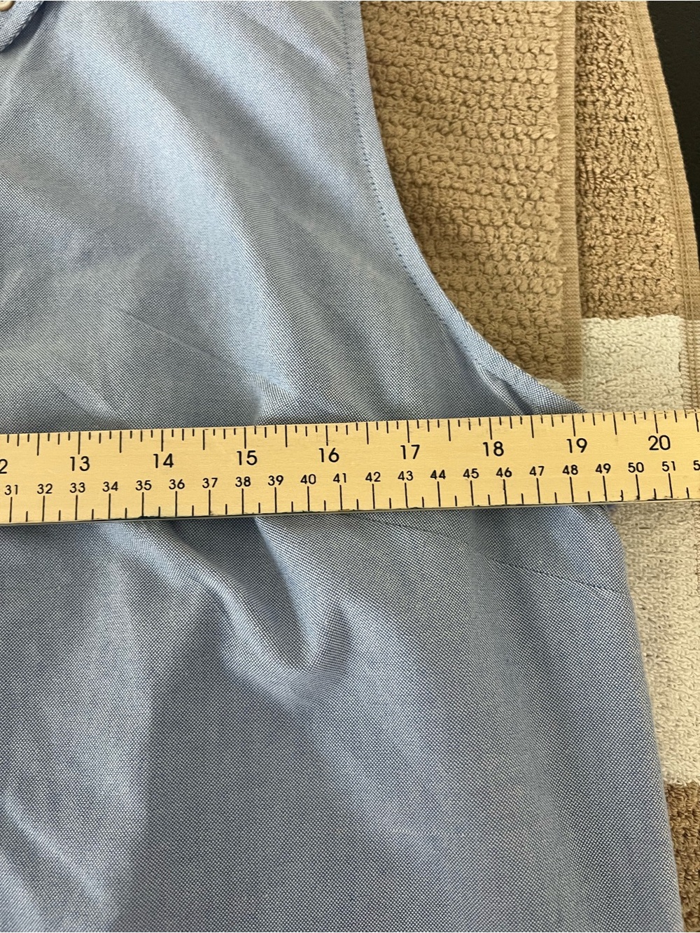 STS Sail to Sable Light Blue Sleeveless Oxford Shift Dress Size Large - Picture 9 of 12
